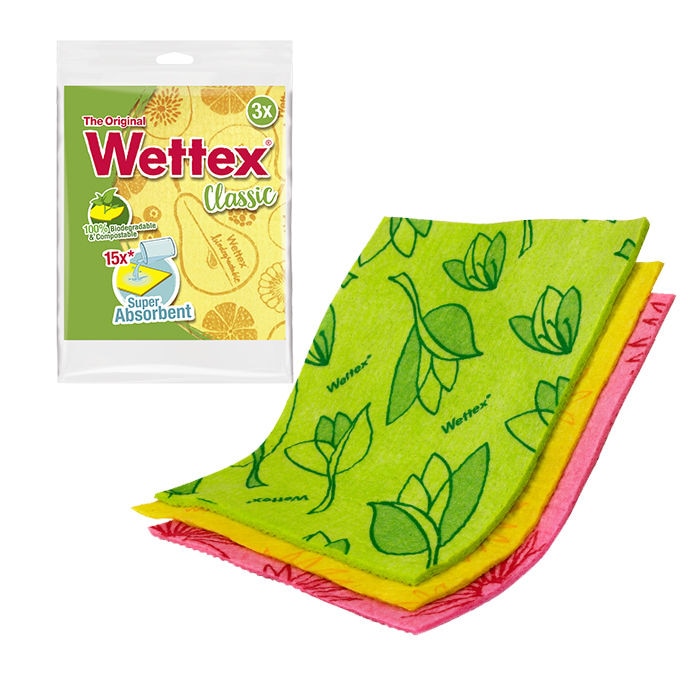 Wettex Wet Sponge Cloth 3-Pack