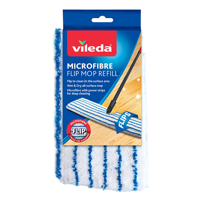 Microfibre mop Vileda Flip Mop Microfibres (45 x 12 cm)